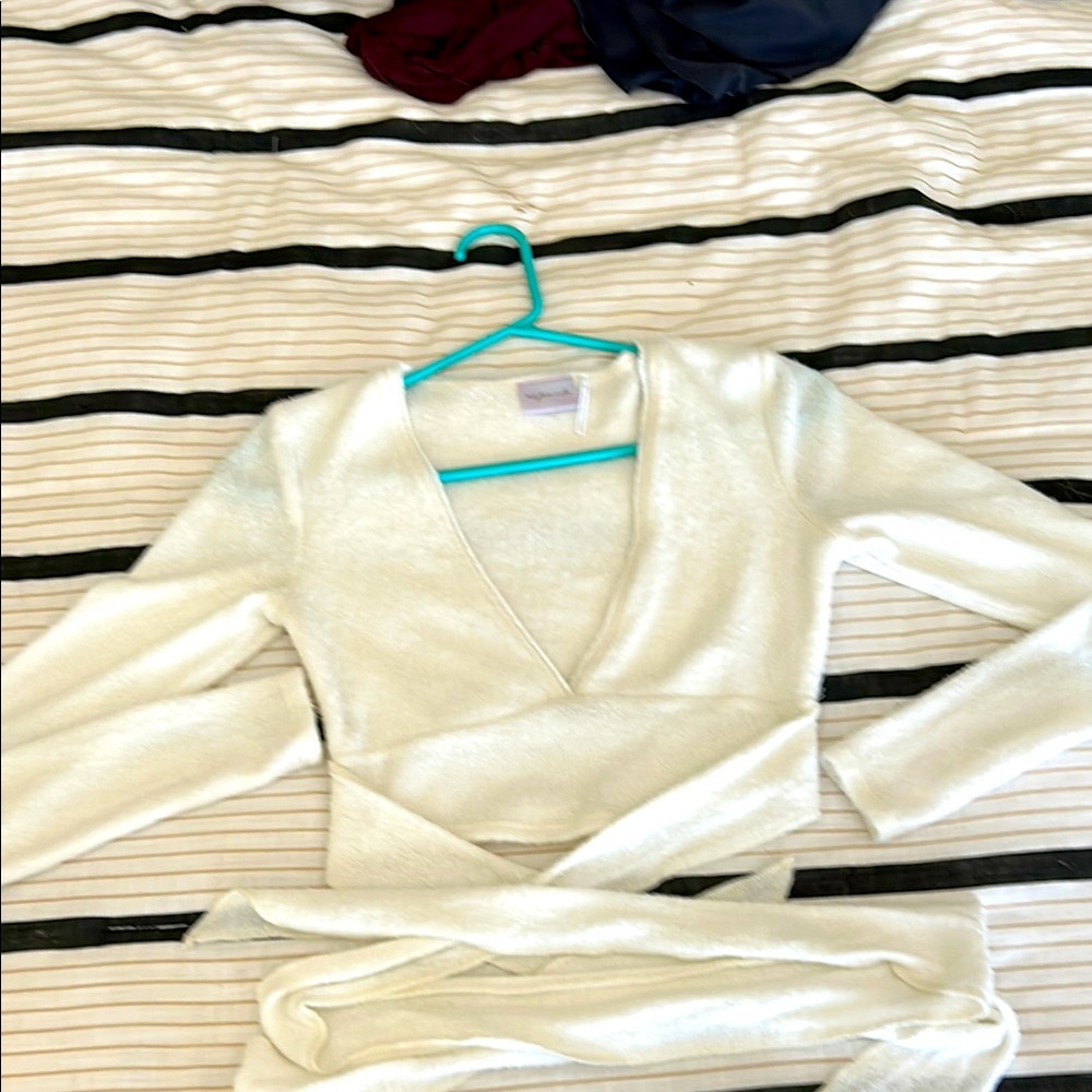 Urban Outfitters Cream V-Neck Sweater
